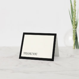 Zwart-wit bedankkaart V1