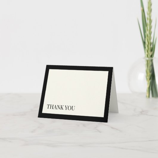 Zwart-wit bedankkaart V1 (Voorkant)