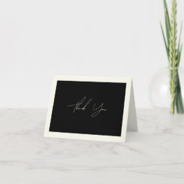 Zwart-wit bedankkaart V2