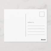 Zwart-wit bedankt briefkaart (Achterkant)