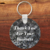 Zwart-wit bedankt Klantwaardering Sleutelhanger (Voorkant)