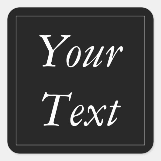 Zwart-wit - Bedankt! Stickers en favoriete labels (Voorkant)