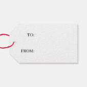 Zwart & Wit Bedankt Verfijnd Minimalistisch  Cadeaulabel (Achterkant Horizontaal)