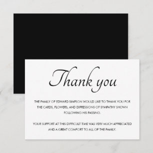 Zwart-wit bedankt voor familieherdenking