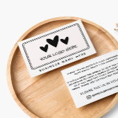 Zwart wit - Bedankt voor je Logo Visitekaartje