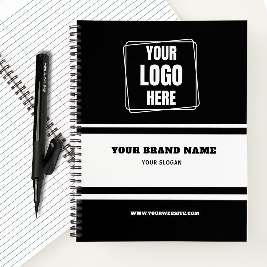 Zwart-wit Bedrijfsbranding & Corporate Gift Notitieboek