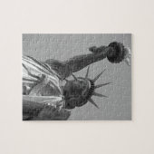 Zwart-wit beeld van de Liberty New York City Legpuzzel (Horizontaal)