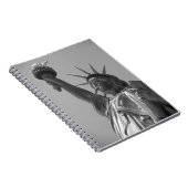 Zwart-wit beeld van de Liberty New York City Notitieboek (Rechterzijde)