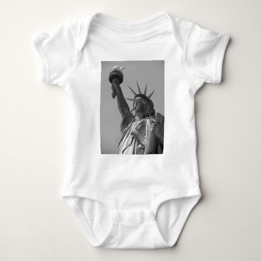 Zwart-wit beeld van de Liberty New York City Romper (Voorkant)