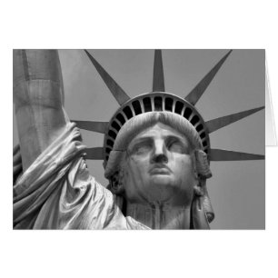 Zwart-wit beeld van de Vrijheid New York