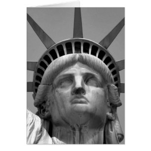 Zwart-wit beeld van de Vrijheid New York