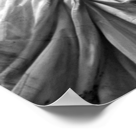 Zwart-wit beeld van de Vrijheid New York Poster (Hoek)