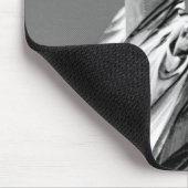 Zwart-wit beeld van Liberty New York City Muismat (Hoek)