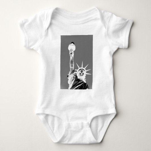 Zwart-wit beeld van Liberty New York City Romper (Voorkant)