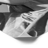 Zwart wit beeld van vrijheid dicht foto poster (Hoek)