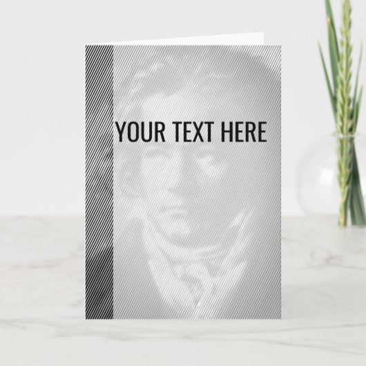 Zwart Wit Beethoven Portret Aankondiging (Voorkant)