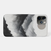 Zwart-wit berglandschap Case-Mate iPhone case (Achterkant (horizontaal))