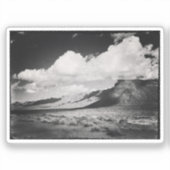  zwart-wit berglandschap Foto Sticker (Voorkant)