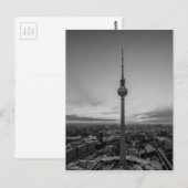 Zwart-wit Berlijn in de winter Briefkaart (Voorkant / Achterkant)