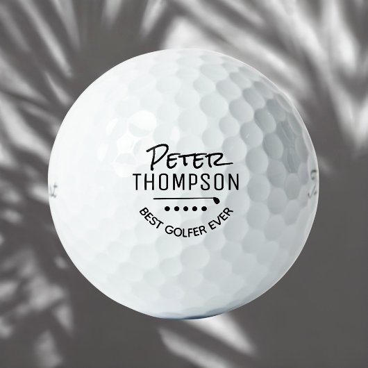 Zwart-wit beste golfer golfballen