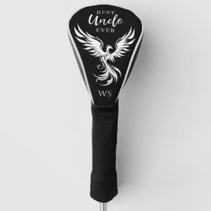 Zwart & Wit Beste Oom Phoenix Monogram Initiaal Golfheadcover