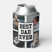 Zwart wit Beste pap ooit Aangepast Foto Afbeelding Blikjeskoeler (Blikje Voorkant)