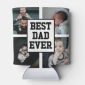 Zwart wit Beste pap ooit Aangepast Foto Afbeelding Blikjeskoeler (Achterkant)