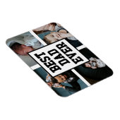 Zwart wit Beste pap ooit Aangepast Foto Afbeelding Magneet (Rechterzijde)