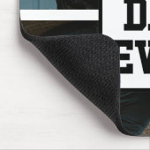 Zwart wit Beste pap ooit Aangepast Foto Afbeelding Muismat (Hoek)