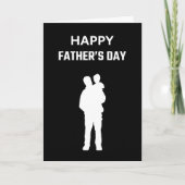 Zwart-wit beste papa ooit blij Vaderdag Kaart (Voorkant)