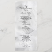 Zwart-wit betaalbaar langlopend programma programmakaart (Voorkant)