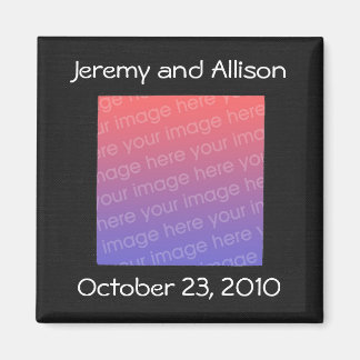 Zwart-wit Bewaar de datummagneten met foto Magneet