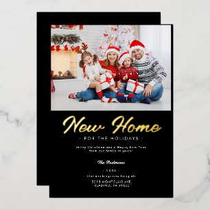 Zwart wit bewegende aankondiging vakantie foto gou