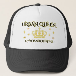 ZWART&WIT BEZIT JE TROON, NYLON GAAS VROUWEN TRUCKER PET