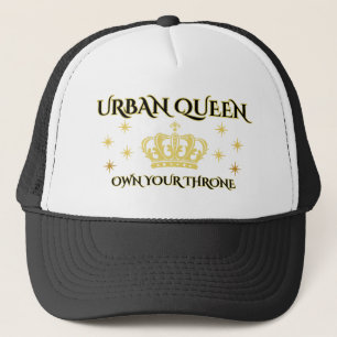 ZWART&WIT BEZIT JE TROON, NYLON GAAS VROUWEN TRUCKER PET