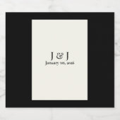 Zwart-wit bier/cider flesetiket bier etiket (Enkel label)