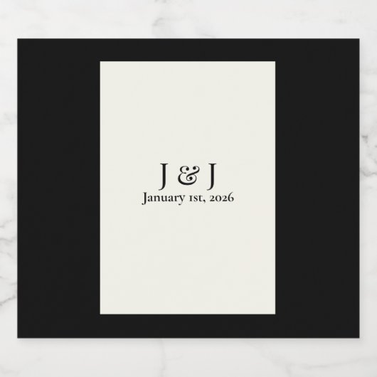 Zwart-wit bier/cider flesetiket bier etiket (Enkel label)