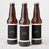 Zwart-wit bier/cider flesetiket bier etiket (Flessen)