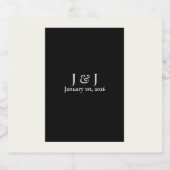 Zwart-wit bier/cider flesetiket bier etiket (Enkel label)