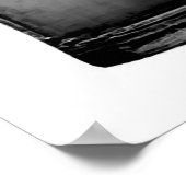 Zwart & Wit Bier Mok Poster Print (Hoek)