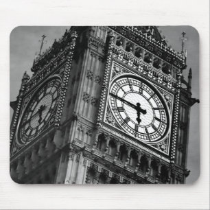 Zwart & Wit Big Ben Clock Tower Reizen Europa Muismat