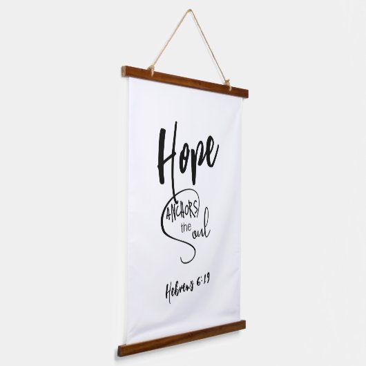 Zwart-wit Bijbel Verse Set van twee Hangend Wandkleed (Gebogen)