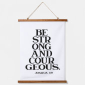 Zwart-wit Bijbel Verse Set van twee Hangend Wandkleed (Voorkant 2)