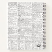 Zwart-wit  bijenkoningin 🐝 notitieboek (Achterkant)