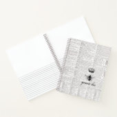 Zwart-wit  bijenkoningin 🐝 notitieboek (Binnen)