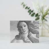 Zwart-wit - Birh van Venus, godin Briefkaart (Staand voorkant)