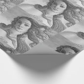 Zwart-wit - Birh van Venus, godin Cadeaupapier (Hoek)