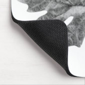 zwart-wit bladblok muismat (Hoek)