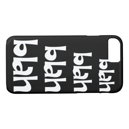 Zwart-wit    BlahiPhone 7 hoesje (Achterkant (Horizontaal))