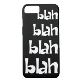 Zwart-wit    BlahiPhone 7 hoesje (Achterkant)